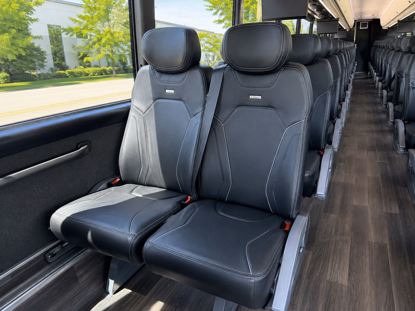 miami beach charter bus interior